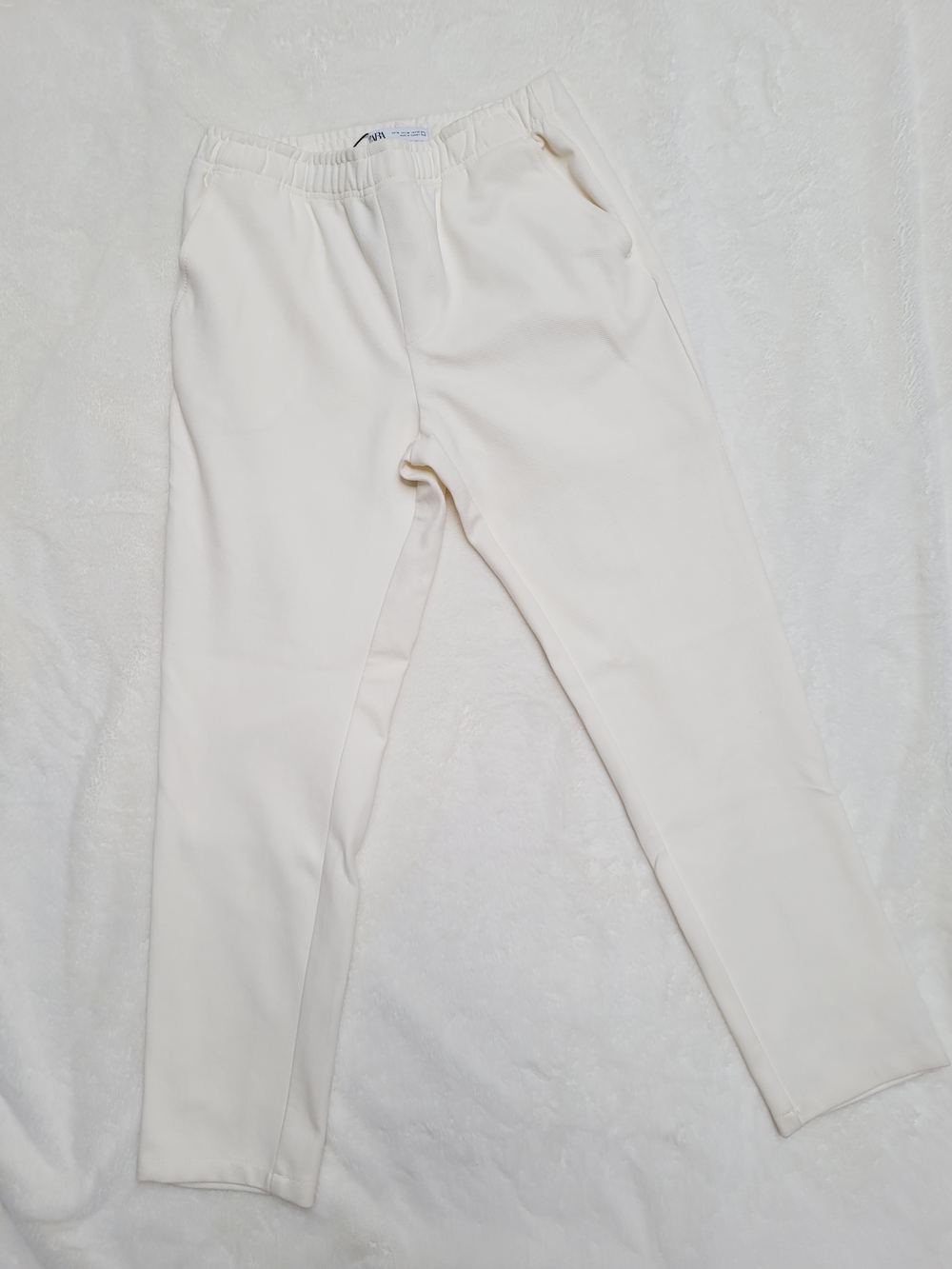 Zara Women's Cream Colored Pant-